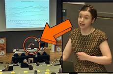 lecture bateman victoria professor naked strips college but refuses during her