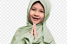 praying hijab muslim cheerful wearing transparent girl