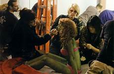 trek star nichols rachel 2009 orion green gaila girl makeup slave reboot scene scenes behind jim original