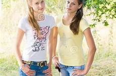 two teen girls nature stock schoolgirl preview look
