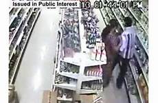 shoplifting caught camera woman groceries supermarket