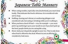 japanese manners table japan culture facts choose board