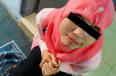 tudung hijab jilbab muka awek entfernen