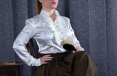 strict blouse satin governess