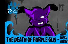 furry purple guy fnaf death gore style