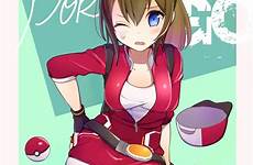 female go protagonist zerochan pokémon cap pokemon roku pokéball anime trainer hair brown baseball