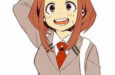 uraraka ochako academia hero boku gif animated request artist zerochan