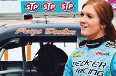 decker nascar paige track fast racing driver prize uw stout camping student eyes mark her make wisconsin truck series