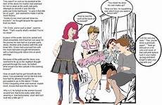 sissy petticoat boys captions petticoated panty forced tg girl school petticoats girly comic girls transgender diaper stories inspired detective artwork