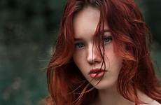 blue eyes face redhead red hair wallpaper woman haired women girl big
