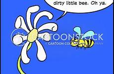 fertilisation cartoon cartoons comics funny bee flowers cartoonstock bees pollinating