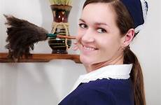 maid maids cleaning house woman beautiful service sweep work stock uniform much do hiring girl taking look make improvement depositphotos