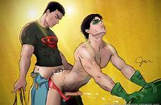 robin drake tim superboy sex batman gay kon el fucks xxx yaoi hero justice young superman superheroes having penis super
