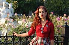 vintage outfit outfits plaid skirt style rockabilly fashion retro clothing 50s modern women red styles christmas girl inspired dresses 40s