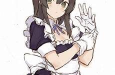 anime wallpaper maid safebooru kantai collection hair original alternate solo delete edit options resize thigh oyashio apron wallha eyes