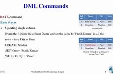 dml update delete command