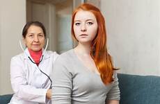 girl stethoscope doctor teenager examining stock serious mature female