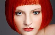 red bob hair boi hairstyles bangs bobbed flickr color cut unique
