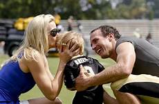 brees drew wags dads nfl children beautiful visit father courtesy orleans saints brittany