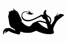 devil she sexy sticker decal laying down car vinyl decals silhouette woman die cut tattoo etsy clipart yeti angel visit