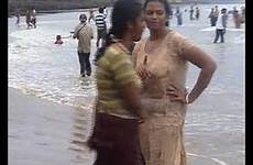 bathing desi beach sea girl aunty indian hot digha scene india college deshi