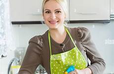 housewife russian cleaning alamy furniture kitchen