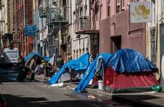 homeless tenderloin tents row alley bay soar shelters designate calif getting battling officials