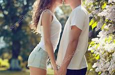 couple young kiss pretty sensual kissing teens stock sunny warm teen depositphotos guas girl boy