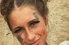 piercings facial tattoogirl inked girlsgirlsgirls