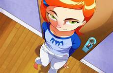 ben closed doors behind gwen tennyson erohd deviantart cartoon network ben10 girls