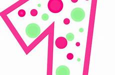 number clipart polka pink dot birthday dots green polkadot big clip cliparts cute large clipground numbers vector library clker patrol