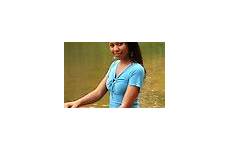 girl african teen american beautiful posing lake water