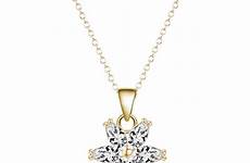 cubic zirconia necklace flower plated multicolor zircon aaa pendant crystal natural long women chain