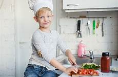 kid cooking kitchen chef healthy food boy preview