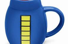 mega man mug coffee buster gadgetsin keychain morning favorite checking helps awake feel idea keep let
