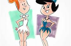 wilma flintstones illustration hannabarbera