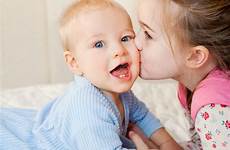 sister brother big baby her little kisses stock kissing moment between sweet looking depositphotos delight cheek camera look his search