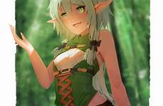 goblin slayer archer elves wallhaven pointed ears thigh highs wallhere thighs