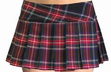 mini skirt plaid micro tartan pleated red skirts ebay highland schoolgirl