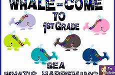 whale bulletin board come grade school back