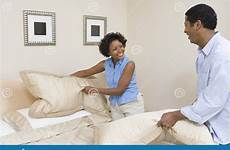 bed arranging couple pillows before marriage together living good stock housework matrimonial ado onyinyechi much bad bellanaija let dreamstime