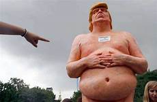 trump donald naked statue