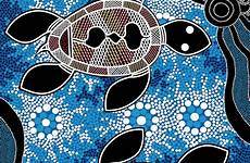 aboriginal sea turtles dot indigenous painting symbols australian turtle animals society6 tattoo