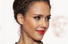 jessica alba dress blue makeup awards hot bafta fanpop actress style hollywood perfecting try hand simple look lips wallpapers if