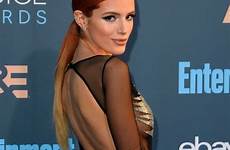 bella thorne critics choice dress naked awards hair hot makes case dani pink getty her