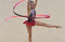 gymnastics rhythmic ribbon clubs olympic london once rotations qualification competitor performed individual each around two
