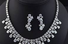 jewelry set aaa earring zirconia sparkling cubic bridal necklace luxury quality wedding high