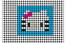 kitty hello perler bead pattern patterns sprite characters fuse pdf print