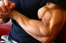 biceps peaks bulging