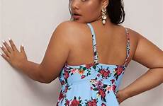 shein tankini beachwear waisted